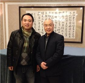 公司總經理張棟林與上海音樂學院教授賈達群合影